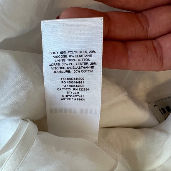 SUNDAY BEST Olive 15” Skirt in White - Picture 5 of 5